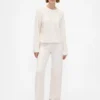 CashSoft-Pullover-Hose mit Zopfmuster