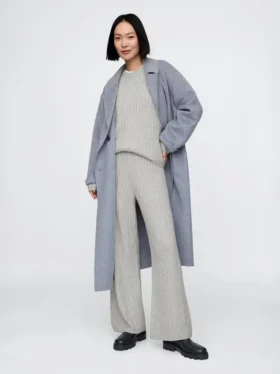 CashSoft-Pullover-Hose mit Zopfmuster