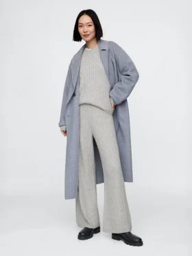 CashSoft-Pullover-Hose mit Zopfmuster