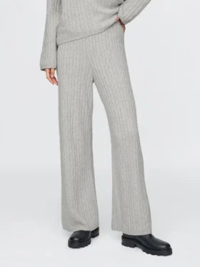 CashSoft-Pullover-Hose mit Zopfmuster