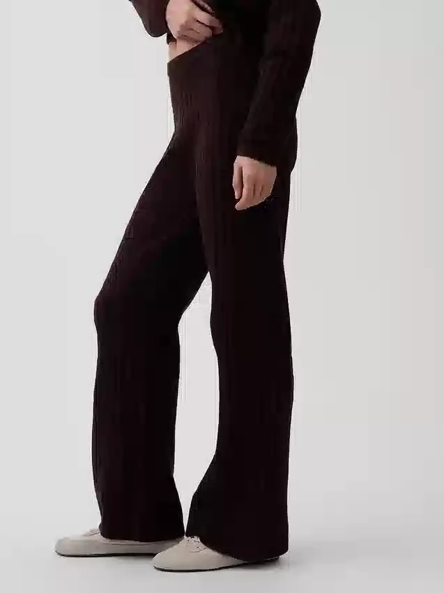 CashSoft-Pullover-Hose mit Zopfmuster