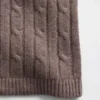 CashSoft-Pullover-Hose mit Zopfmuster