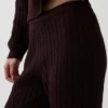 CashSoft-Pullover-Hose mit Zopfmuster