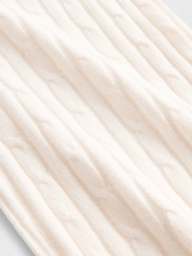 CashSoft-Pullover-Hose mit Zopfmuster