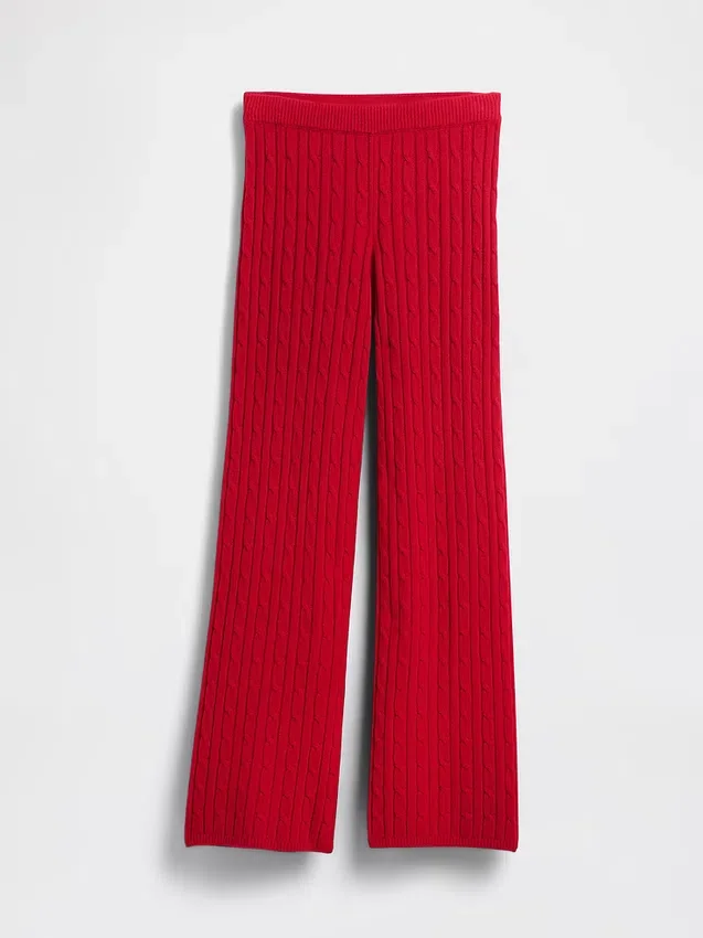 CashSoft-Pullover-Hose mit Zopfmuster