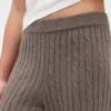 CashSoft-Pullover-Hose mit Zopfmuster