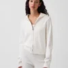 CashSoft-Pullover – Kurzer Kapuzenpullover mit Reißverschluss