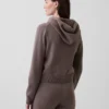 CashSoft-Pullover – Kurzer Kapuzenpullover mit Reißverschluss