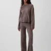 CashSoft-Pullover mit lockerem Zopfmuster als Hose
