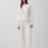CashSoft-Pullover mit lockerem Zopfmuster als Hose