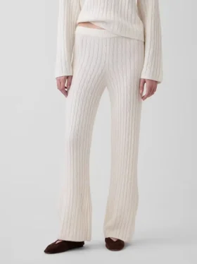 CashSoft-Pullover mit lockerem Zopfmuster als Hose