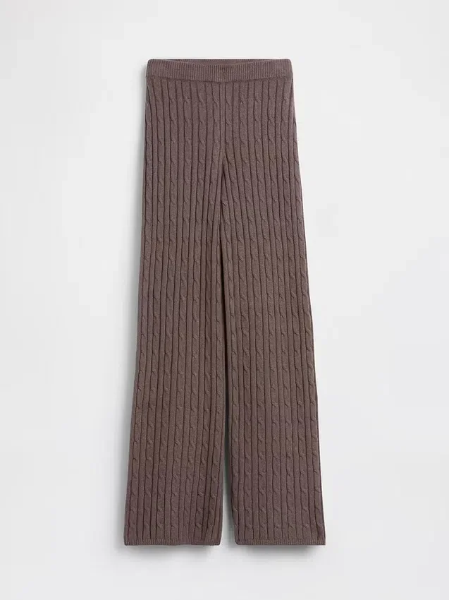 CashSoft-Pullover mit lockerem Zopfmuster als Hose