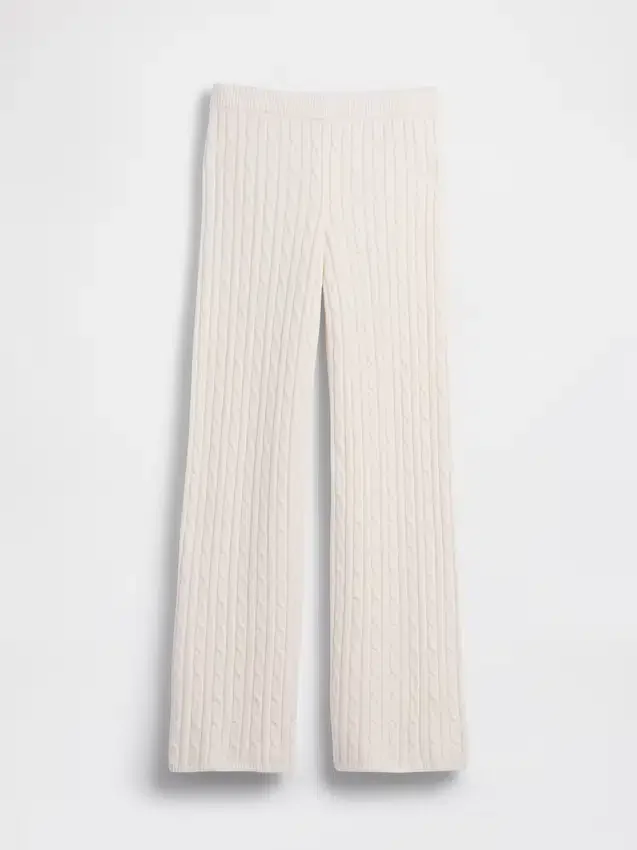 CashSoft-Pullover mit lockerem Zopfmuster als Hose