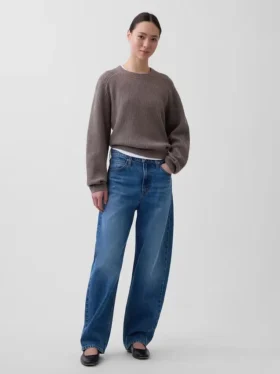 CashSoft-Pullover mit lockerer Shaker-Strickoptik