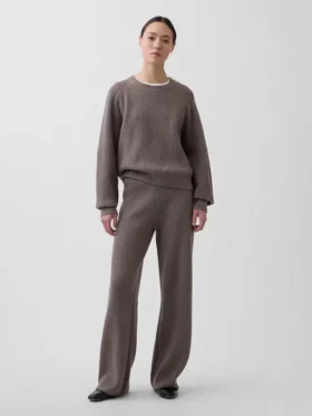 CashSoft-Pullover-Hose mit Shaker-Stitch-Muster