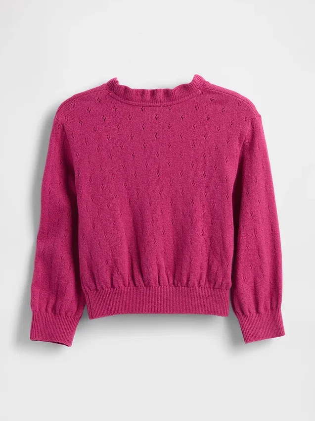 CashSoft-Pullover mit Pointelle-Muster für Baby & Kleinkind