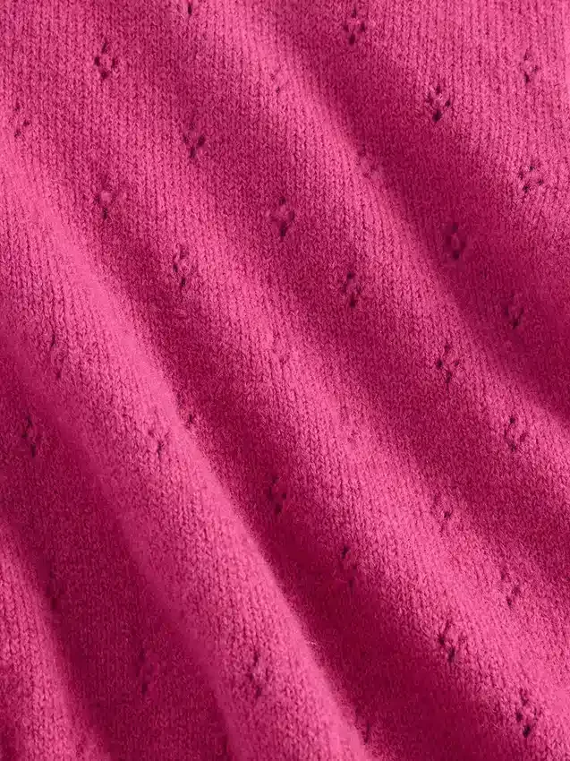 CashSoft-Pullover mit Pointelle-Muster für Baby & Kleinkind