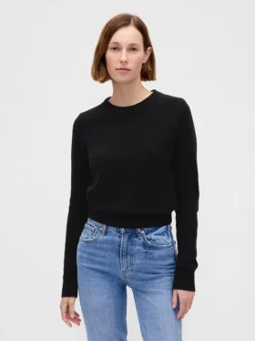 CashSoft-Pullover mit Rundhalsausschnitt
