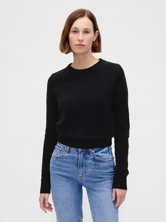 CashSoft-Pullover mit Rundhalsausschnitt