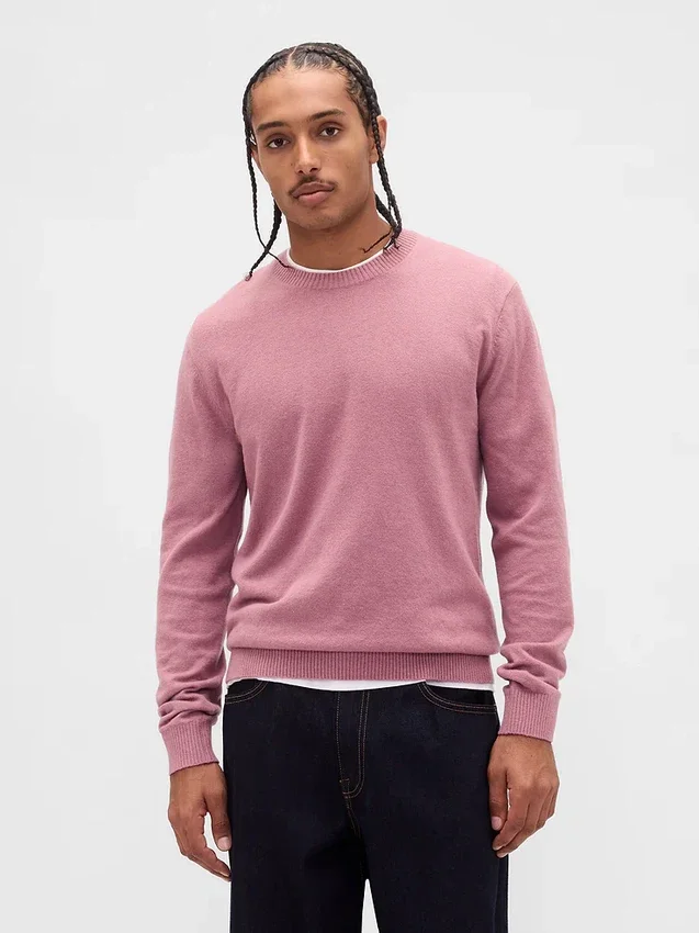 CashSoft-Pullover mit Rundhalsausschnitt