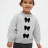 CashSoft-Pullover mit Schleife für Baby & Kleinkind