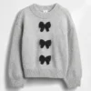CashSoft-Pullover mit Schleife für Baby & Kleinkind