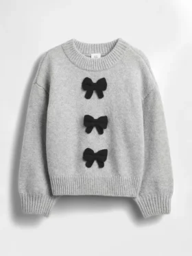 CashSoft-Pullover mit Schleife für Baby & Kleinkind
