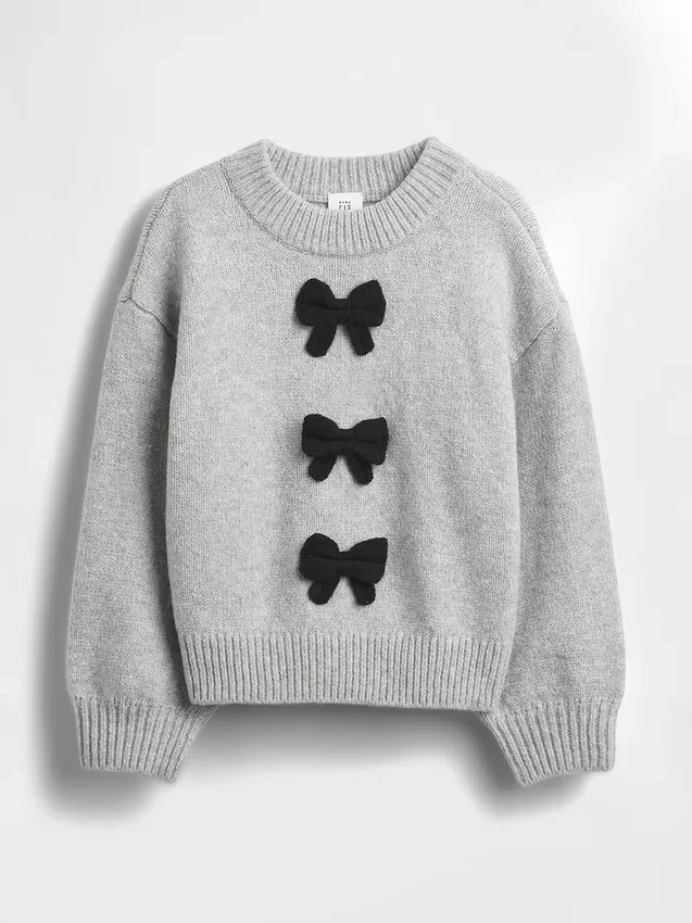 CashSoft-Pullover mit Schleife für Baby & Kleinkind