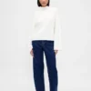 CashSoft-Pullover mit Shaker-Stich und Rollkragen
