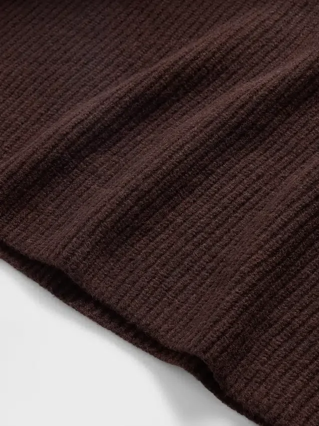 CashSoft-Pullover mit Shaker-Stich und Rollkragen