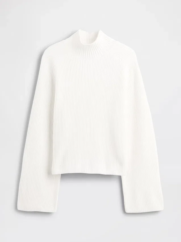 CashSoft-Pullover mit Shaker-Stich und Rollkragen