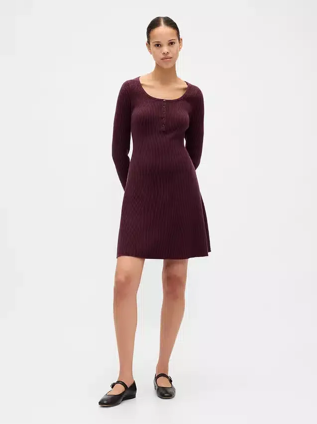 CashSoft-Rippen-Mini-Pullover-Kleid