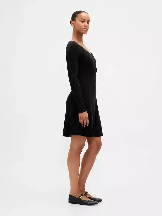 CashSoft-Rippen-Mini-Pullover-Kleid