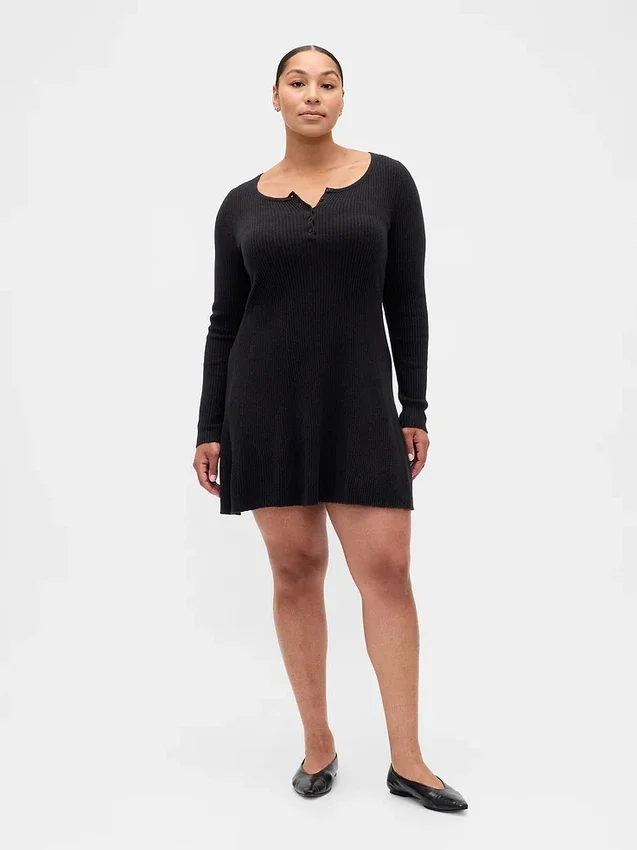 CashSoft-Rippen-Mini-Pullover-Kleid