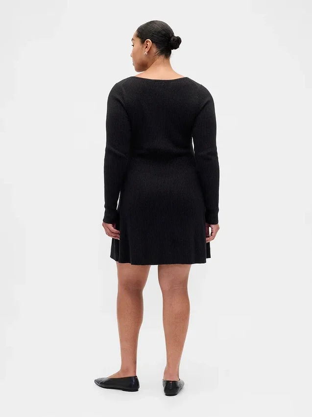 CashSoft-Rippen-Mini-Pullover-Kleid