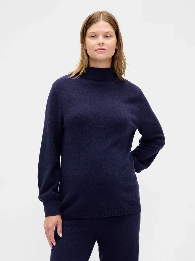 CashSoft-Rollkragen-Pullover für Umstandsmode