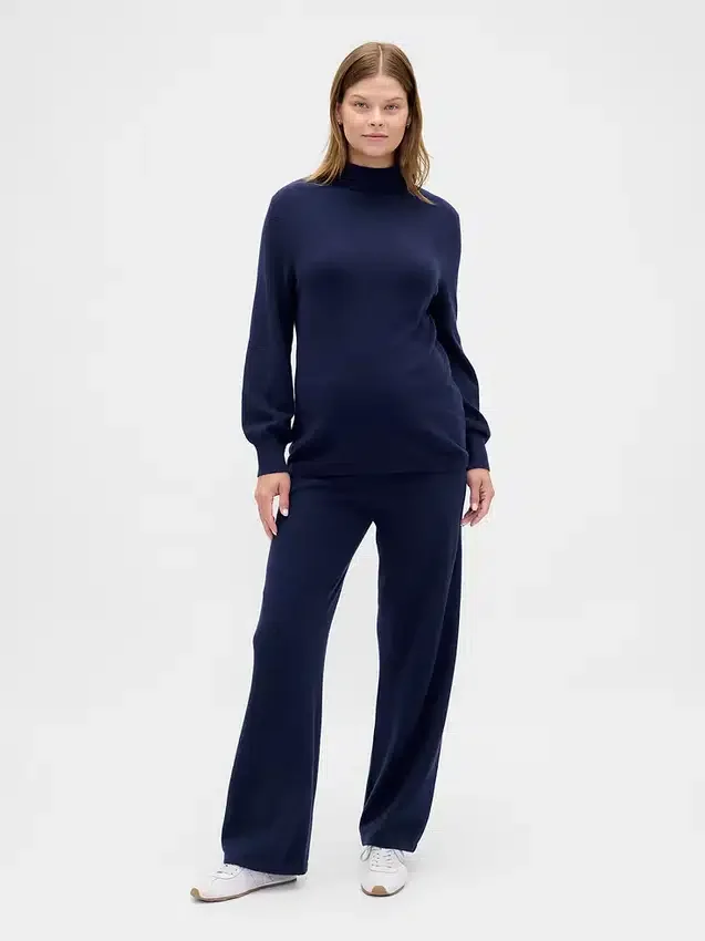 CashSoft-Rollkragen-Pullover für Umstandsmode