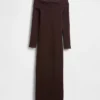 CashSoft Stretch-Midi-Pullover mit schulterfreiem Ausschnitt