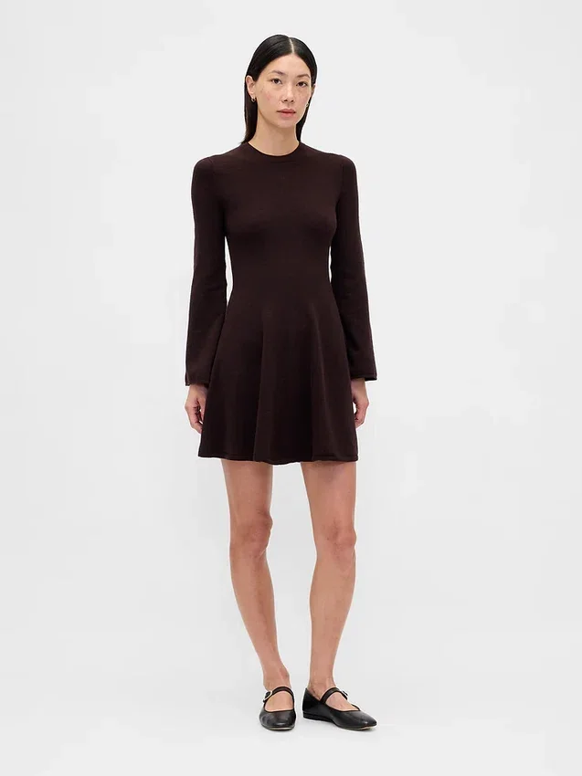 CashSoft Stretch-Mini-Pullover-Kleid