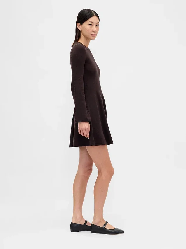 CashSoft Stretch-Mini-Pullover-Kleid