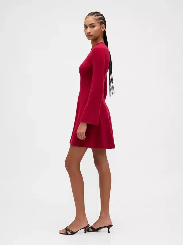 CashSoft Stretch-Mini-Pullover-Kleid