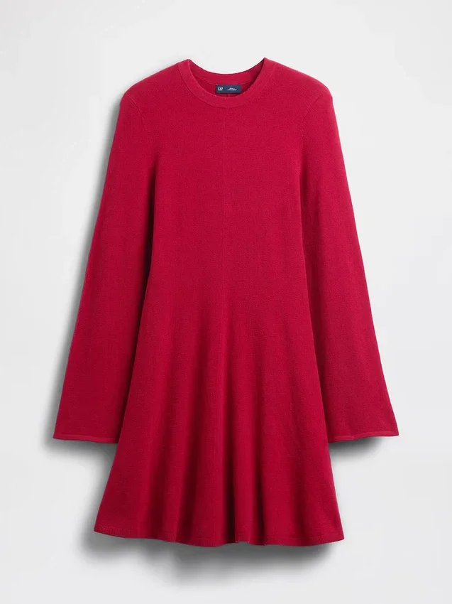CashSoft Stretch-Mini-Pullover-Kleid