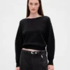 CashSoft Stretch-Pullover mit Laternenärmeln