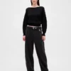 CashSoft Stretch-Pullover mit Laternenärmeln