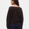 CashSoft Stretch-Pullover mit Laternenärmeln