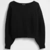 CashSoft Stretch-Pullover mit Laternenärmeln