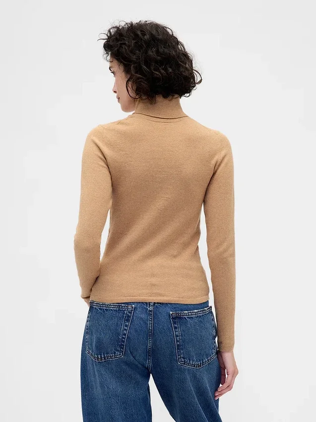 CashSoft Stretch-Rollkragen-Pullover