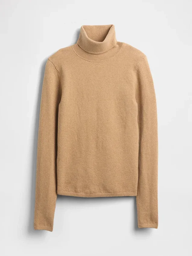 CashSoft Stretch-Rollkragen-Pullover