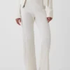 CashSoft-Strickpullover mit Zopfmuster und Bootcut-Hose