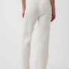 CashSoft-Strickpullover mit Zopfmuster und Bootcut-Hose